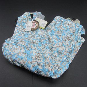 E408 Turbine Girls Snow Pants Serene Floral Butterflies S Blush Board Ski